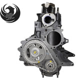 Jeep 4.0L inline-6 remanufactured engine - front view - Phoenix Engine Specialists