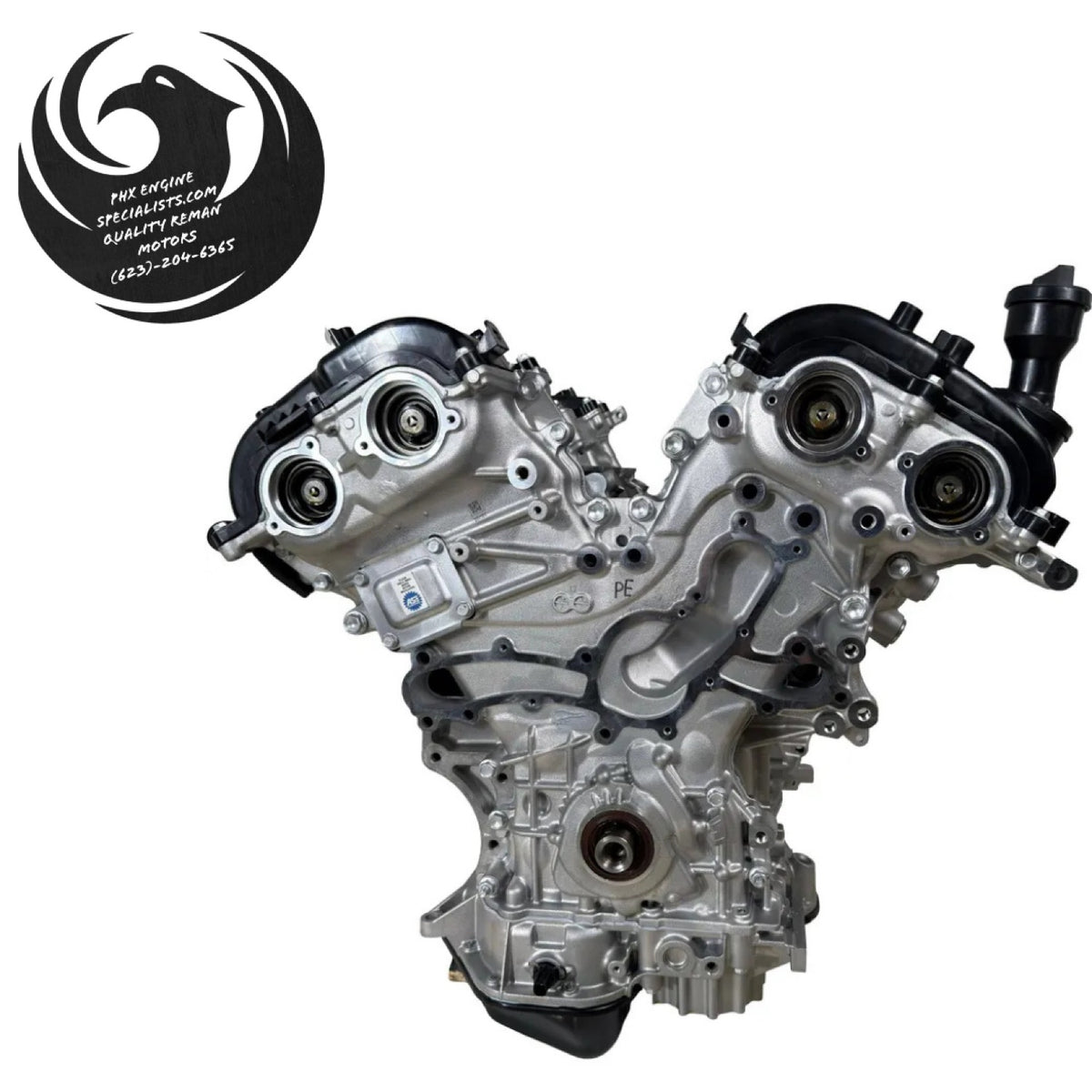Remanufactured 3.5L V6 2GR-FKS engine - front view (timing cover)