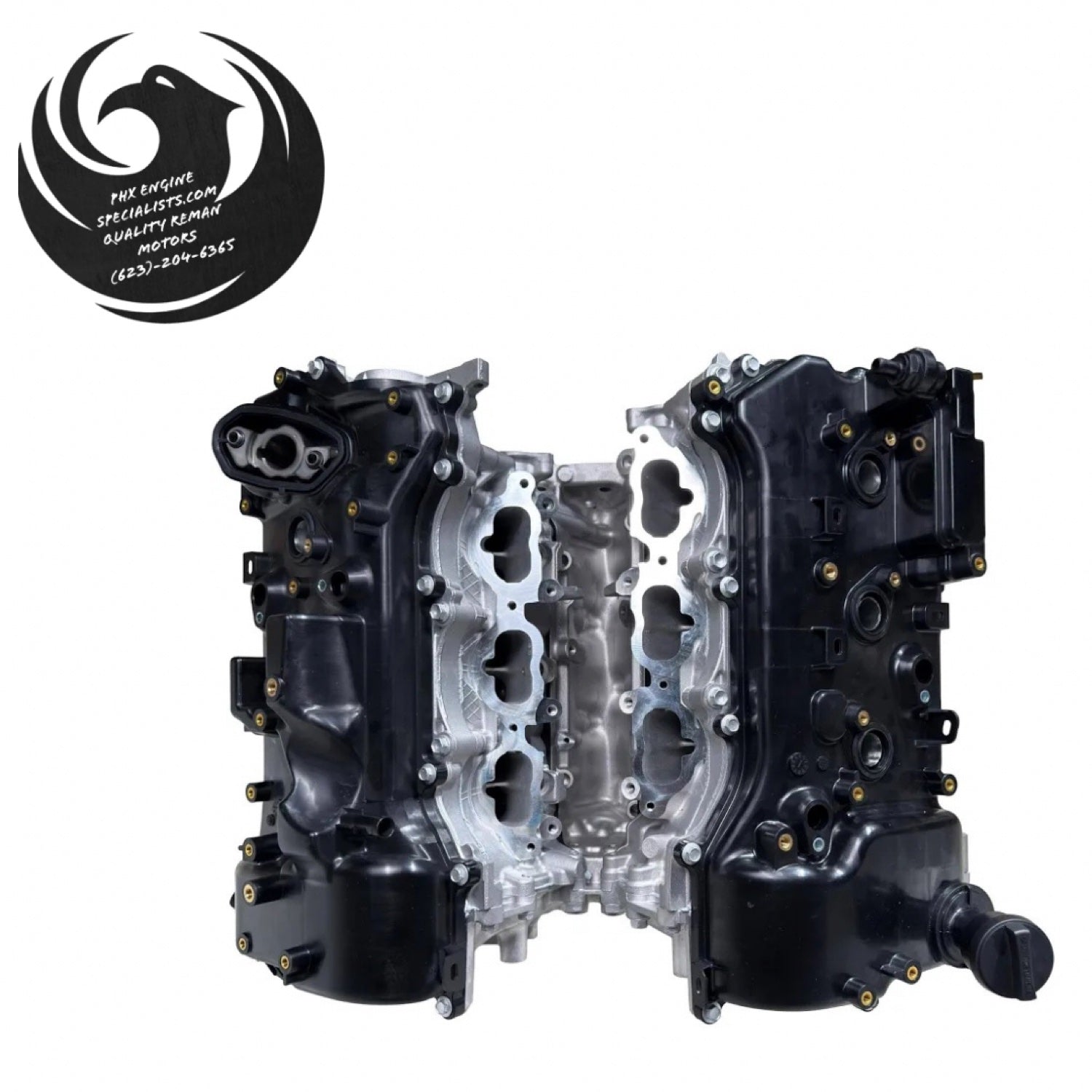 Remanufactured 3.5L V6 2GR-FKS engine - top view (cylinder heads)