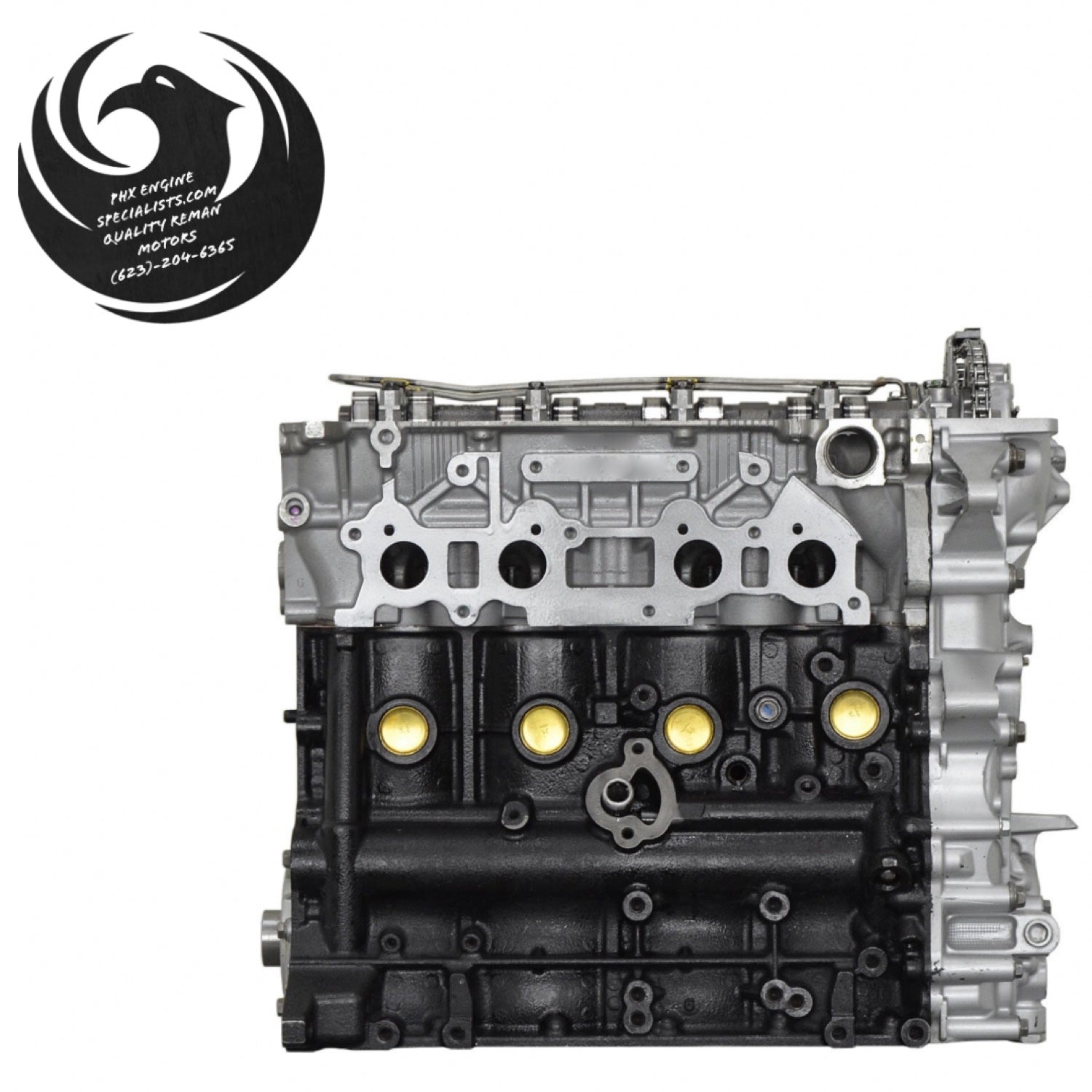Toyota 2.7L 2TR-FE remanufactured engine, 2005-2015 single VVT-i build, opposite side view