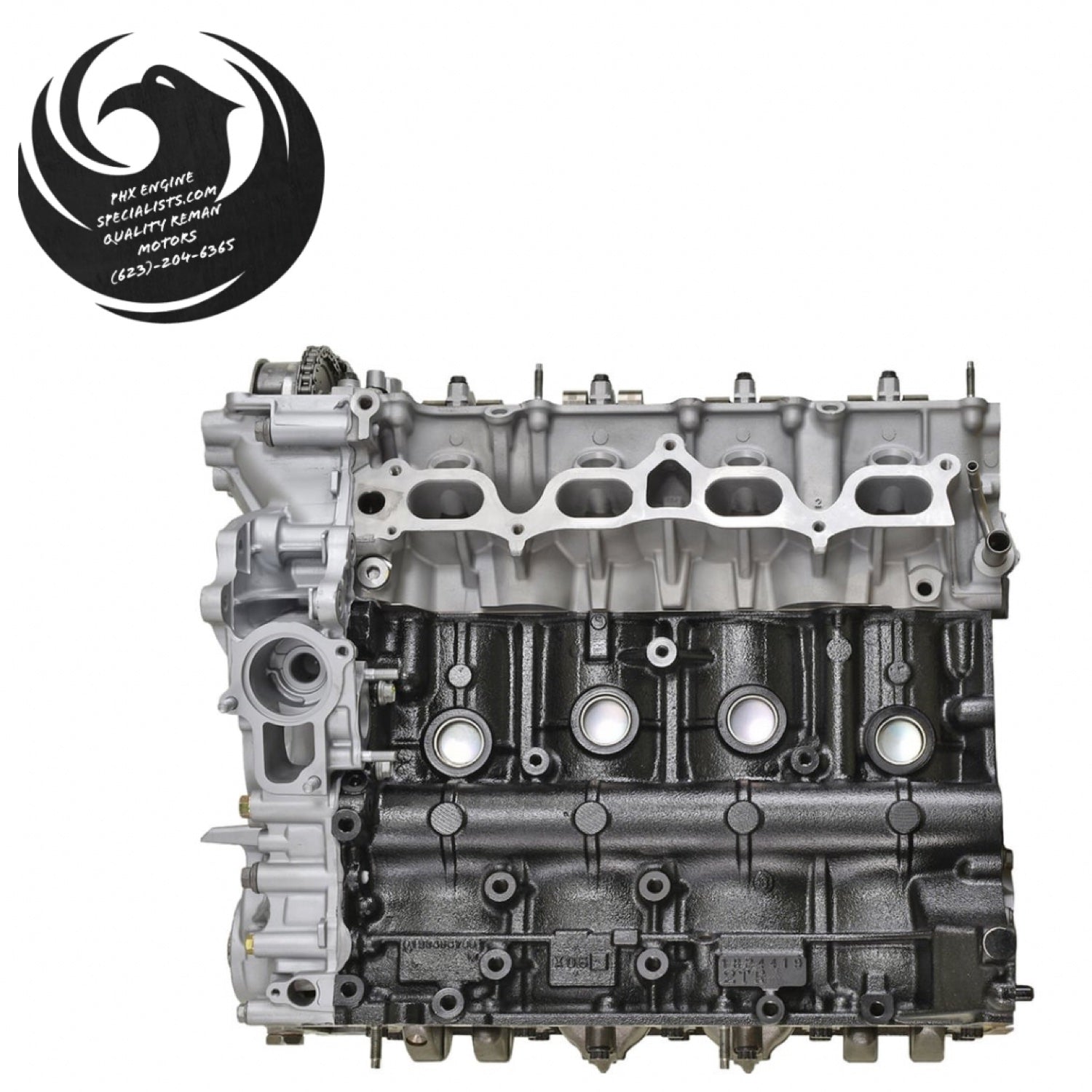 Toyota 2.7L 2TR-FE dual VVT-i remanufactured engine, side view