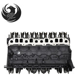 Jeep 4.6L stroker inline-6 remanufactured engine - exhaust side view - Phoenix Engine Specialists