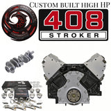 GM 6.0L LS 408 stroker remanufactured engine - rear view - Phoenix Engine Specialists