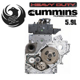Remanufactured 5.9L Cummins common rail long block - front view