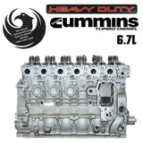 Remanufactured 6.7L Cummins long block - side view