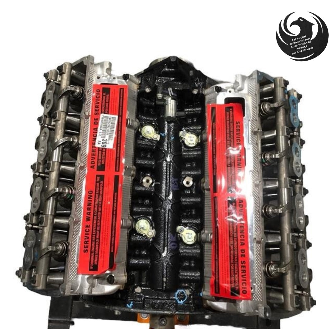 Cammed 5.7L HEMI remanufactured engine - top view - Phoenix Engine Specialists