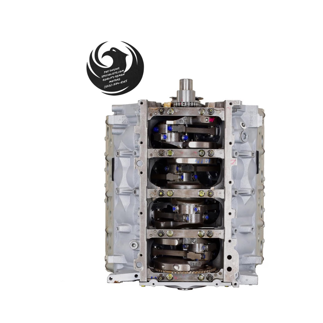 GM 6.2L L94 remanufactured engine - bottom/crank view - Phoenix Engine Specialists