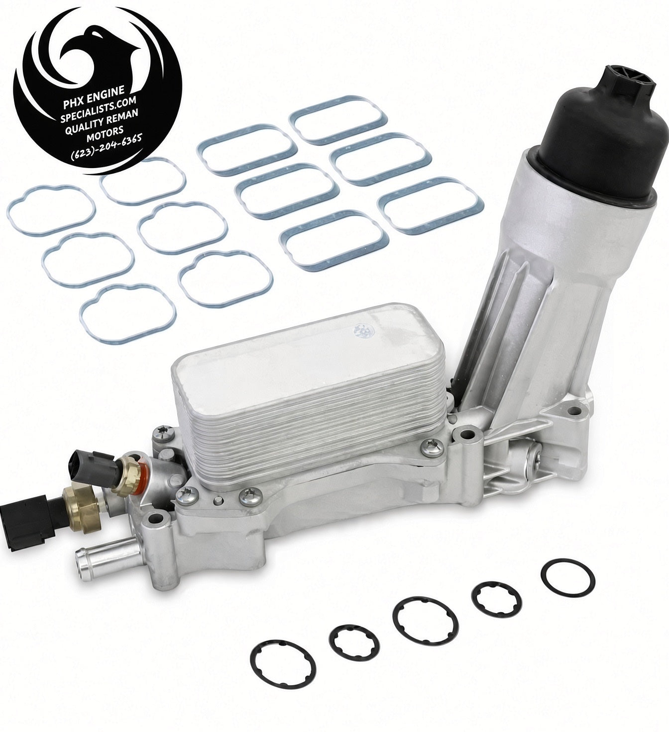 3.6L Pentastar oil cooler upgrade with all-metal aluminum housing - Phoenix Engine Specialists