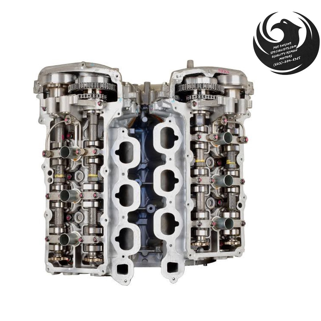 Remanufactured Ford 3.5L/3.7L Cyclone V6 engine (FWD/AWD) - top view - Phoenix Engine Specialists